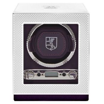 WOLF Silver Single Watch Winder