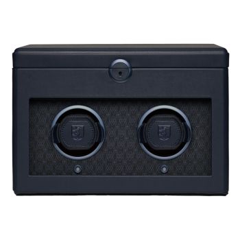 WOLF Earth Dubbele Horlogewinder - Midnight Blue