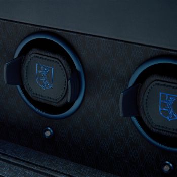 WOLF Earth Triple Watch Winder - Midnight Blue