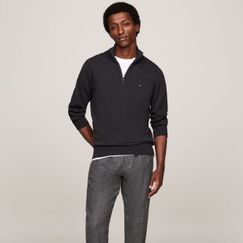 Tommy Hilfiger Sweter z zamkiem błyskawicznym - szary