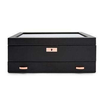 WOLF Scatola per orologi Axis da 10 pezzi con cassetto