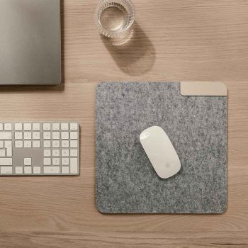 Tapis De Souris En Feutre Recyclé Albon - Gris