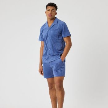 Björn Borg Borg Toweling Pool Shirt - Blue