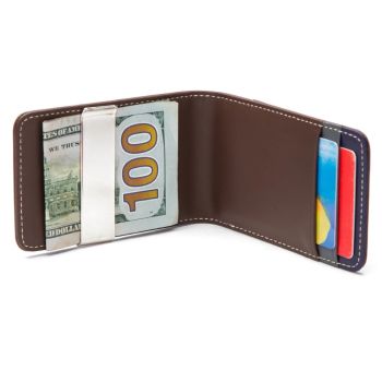 Brouk & Co Klasyczny portfel męski - brązowy