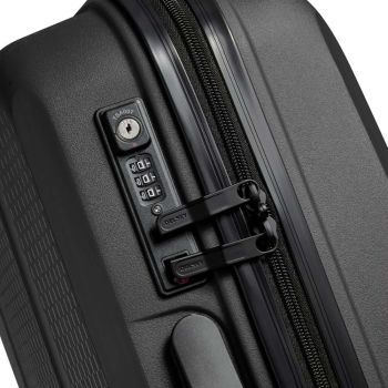 Delsey Belmont Plus Trolley Slim Cabin Suitcase - Black