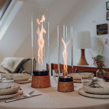 Höfats Lampa Stożkowa Spin Air Bio-Burner - Dąb