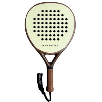 Modest Vintage Player PRO Padel Racquet - Cream/Brown