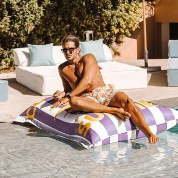 MX Home Printed Floating Pouf - Côte d'Azur