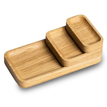 Oakywood Catchall Tray Mini Bundle Organizers - Oak