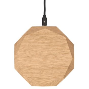 Oakywood Wireless Geometric Charging Pad - Oak