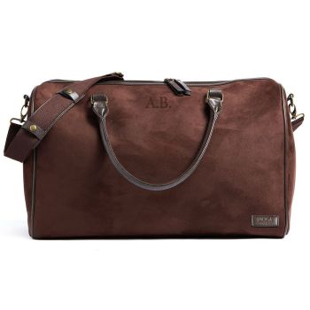Personalised Hunton Weekend Bag - Brown