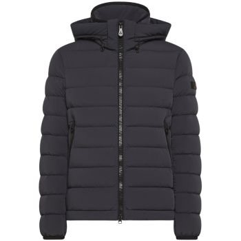 Peuterey Boggs Short Down Jacket With Hood - Graphite Blue