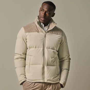 Profuomo Giacca a vento in velluto a coste - Beige