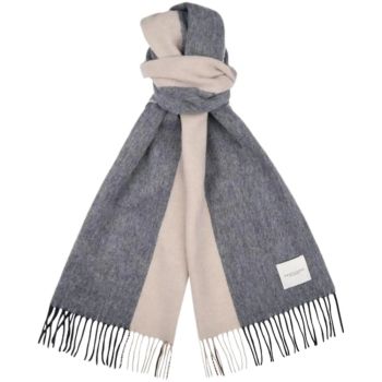 Profuomo Lambswool Scarf - Navy
