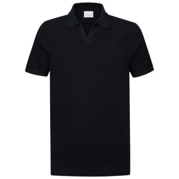 Profuomo Luxury Basic Polo Open Collar - Navy