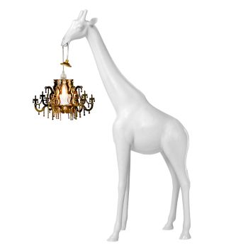 Qeeboo Lampa wewnętrzna Giraffe In Love XS - biała