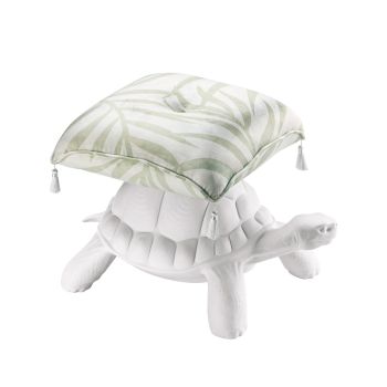 Qeeboo Pouf Tortue - Blanc