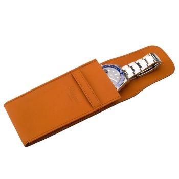 Rapport London Hyde Park Leather Watch Pouch - Tan