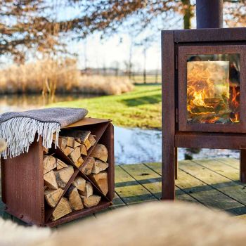 流木ハウス　RB-2 RB73 Quaruba XL Outdoor Wood Burning Fireplace | Embers Living
