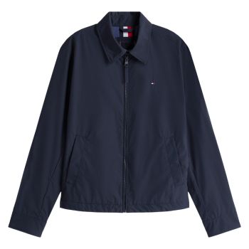 Tommy Hilfiger Kompaktowa wodoodporna kurtka zapinana na zamek - granatowa
