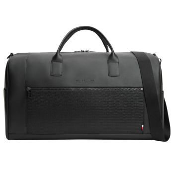 Tommy Hilfiger Woven Duffle Bag - Black