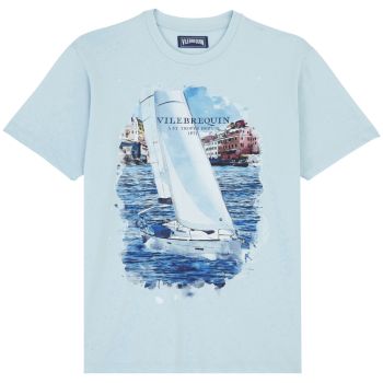Vilebrequin T-shirt White Sailing Boat - Blue