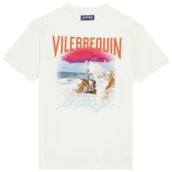 Vilebrequin T-shirt Wave On VBQ Beach - Off White
