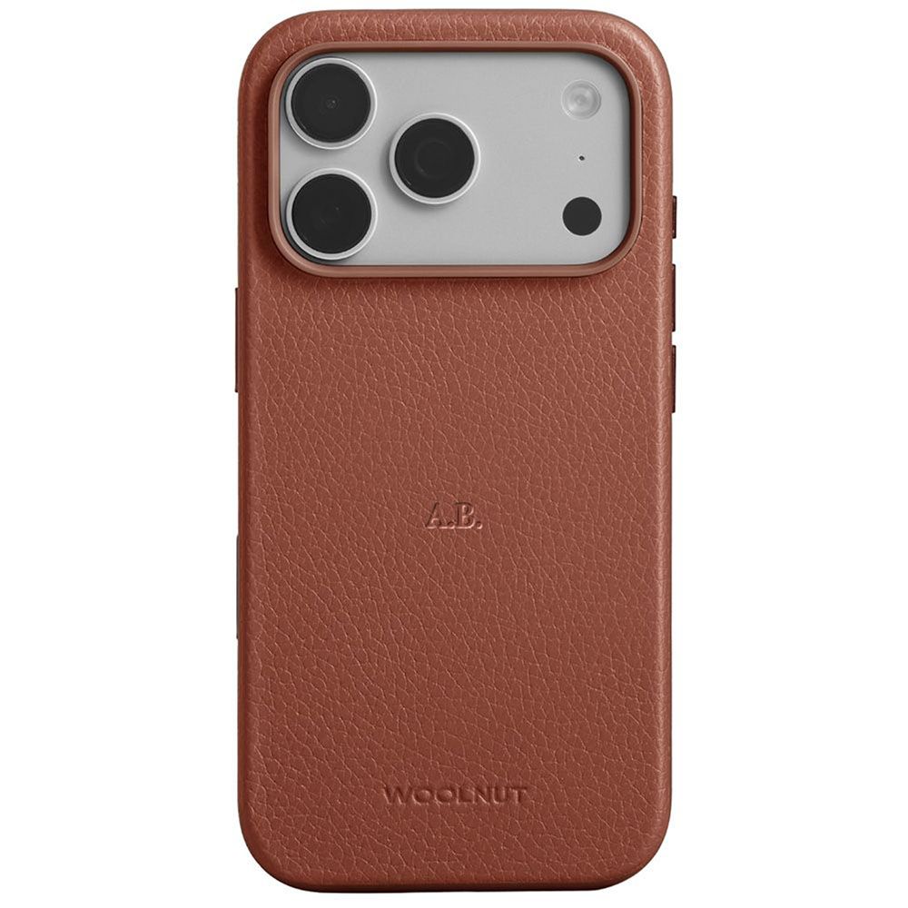 Woolnut Leather Case for iPhone 17 Pro - Cognac
