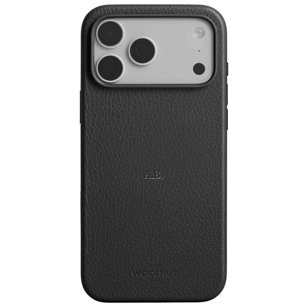 Woolnut Leather Case for iPhone 17 Pro Max - Black