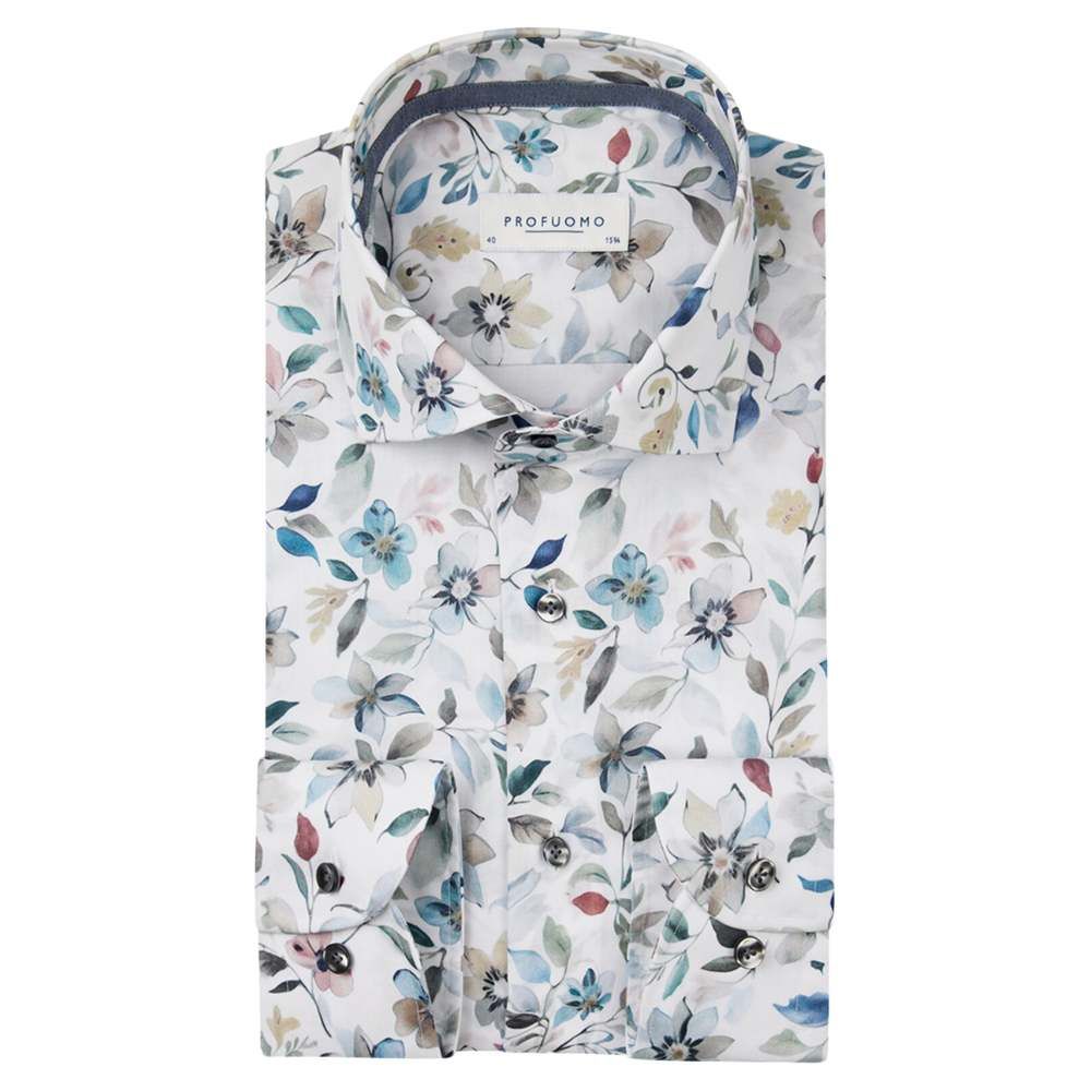 Profuomo Floral Print Shirt - Multi