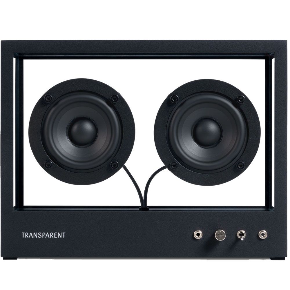 Transparent Small Transparent Bluetooth Speaker - Black