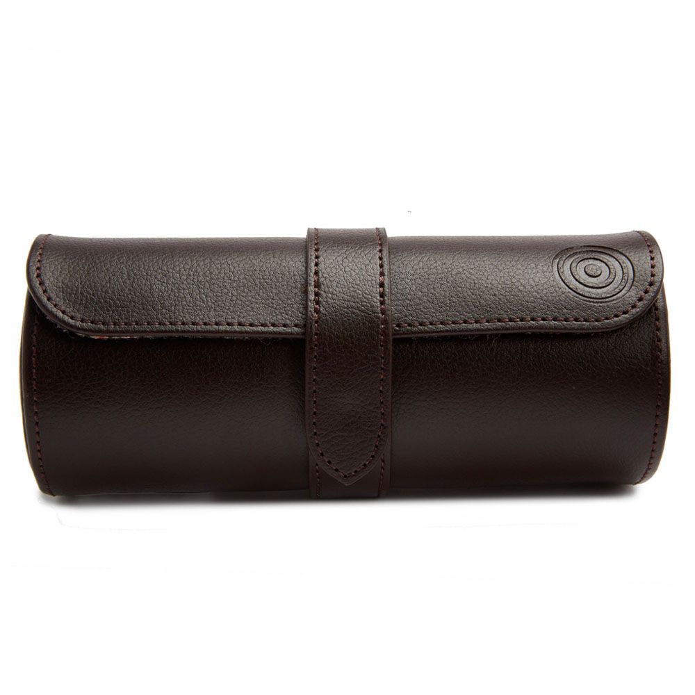 Wolf x WM Brown Watch Roll with Cigar Case
