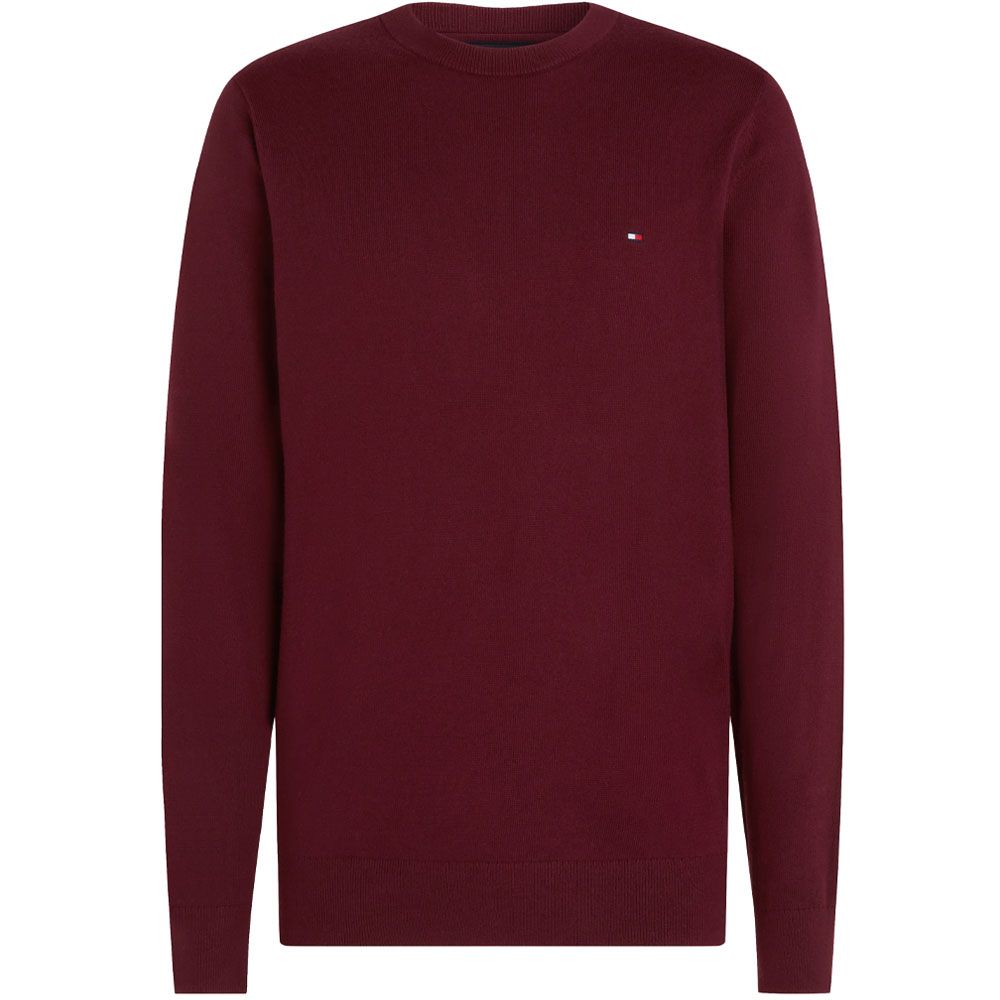 Tommy Hilfiger Cotton Cashmere Pullover - Rouge