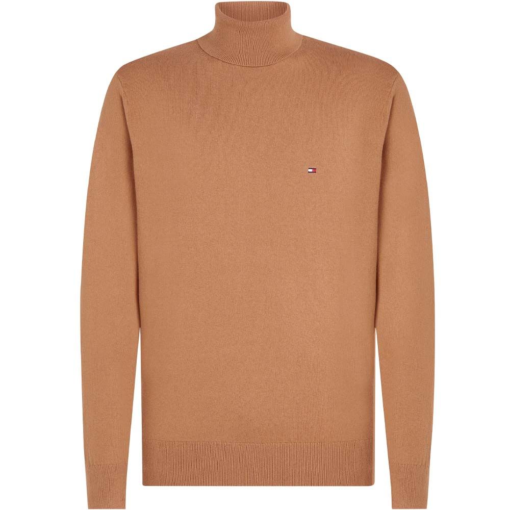 Tommy Hilfiger Cotton Cashmere Turtleneck - Camel