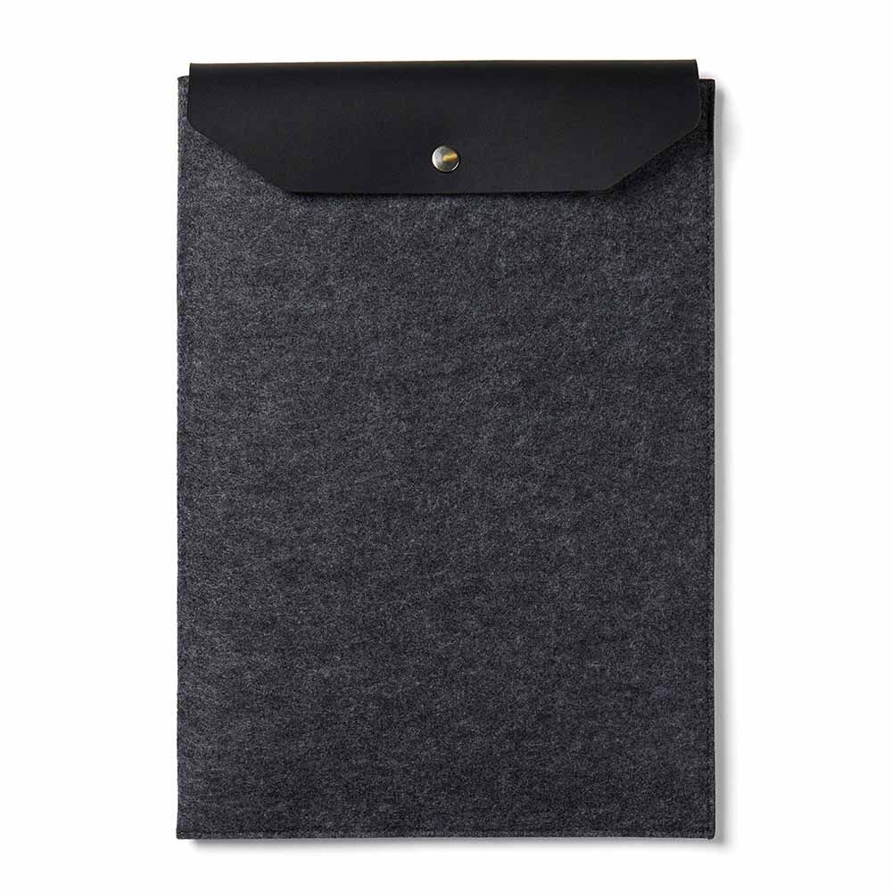 Albon GRS Recycled Felt 15'' Laptop Case - Black