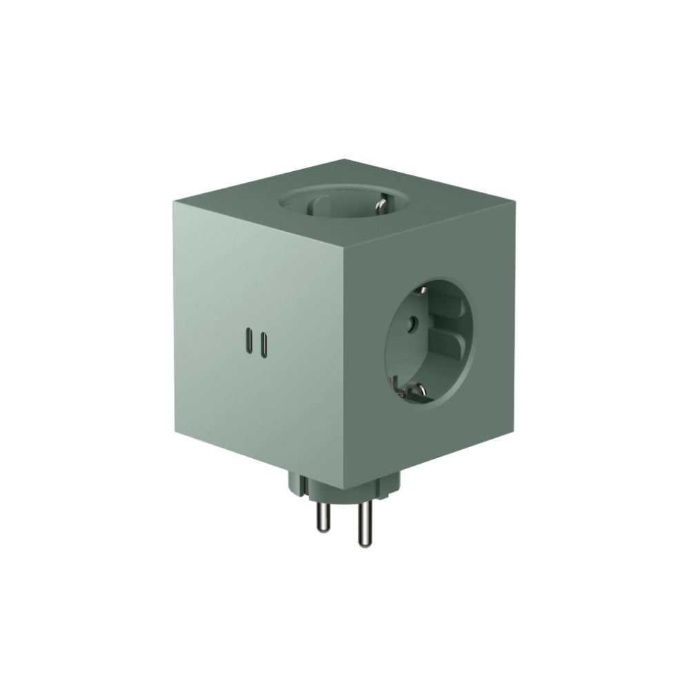 Avolt Square 2 Power Cube Oak Green