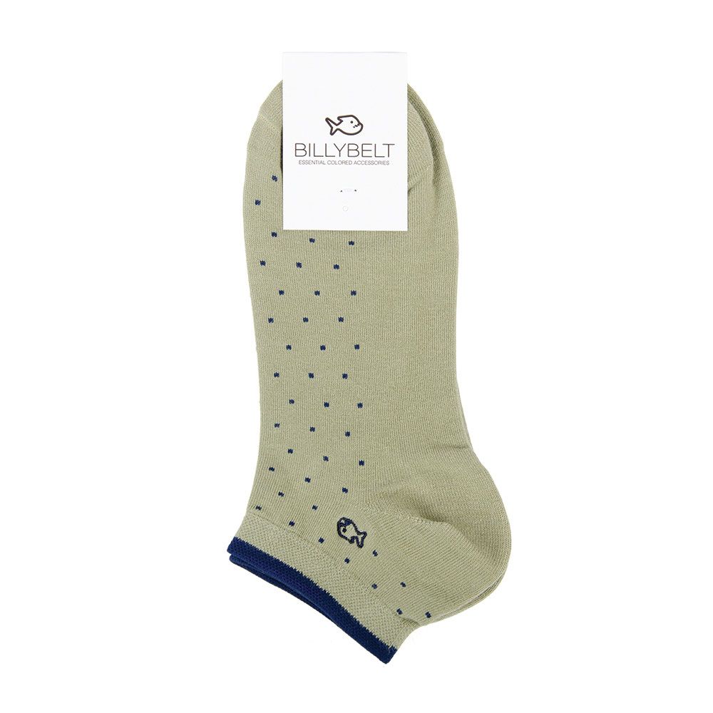 Billybelt Cotton Ankle Socks Green Almond Square