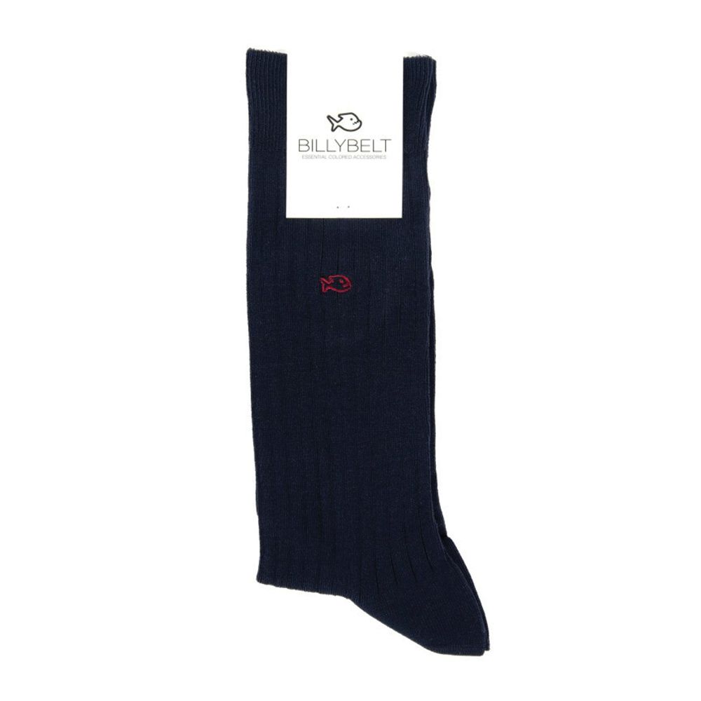 BILLYBELT Katoenen Sokken Lisle Socks Navy Blue