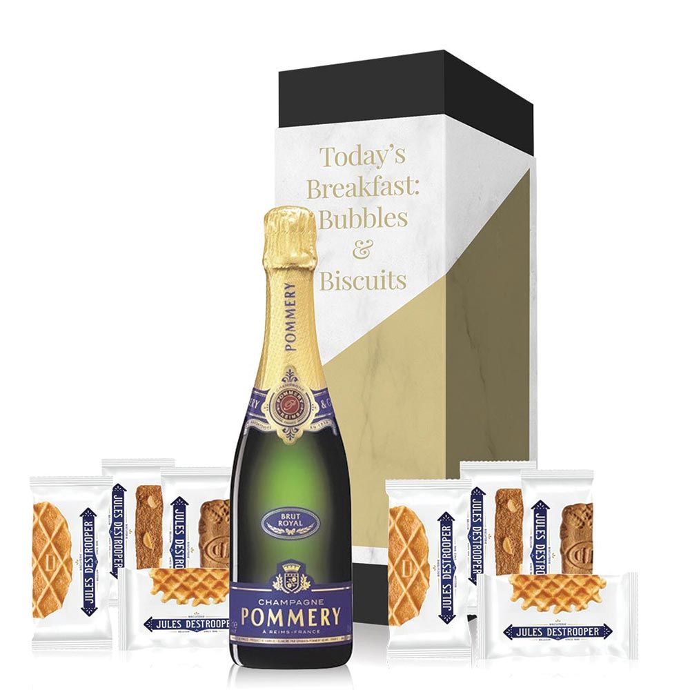 The Ultimate Pommery Royal Brut Bubbles & Biscuits set