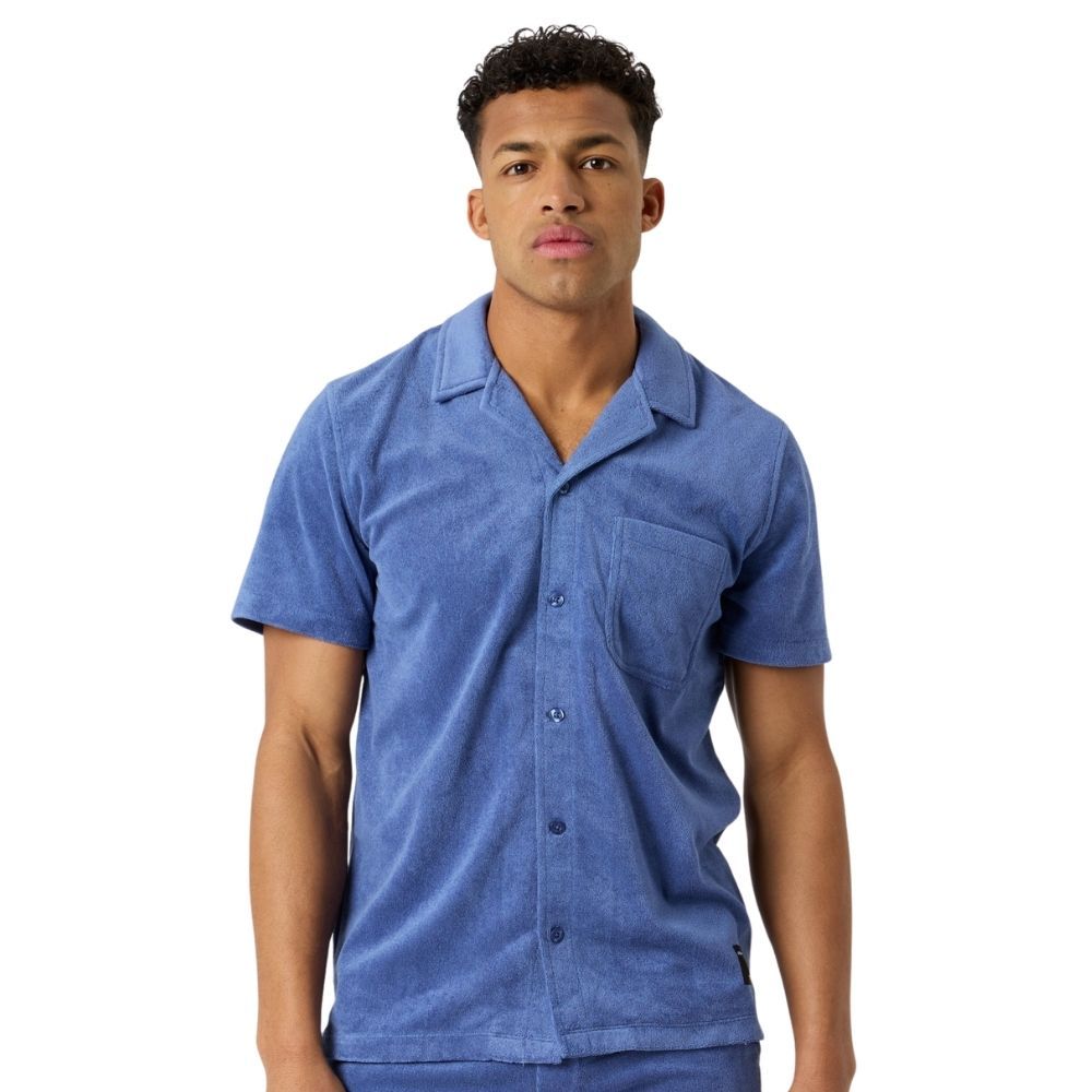 Björn Borg Borg Toweling Pool Shirt - Blue