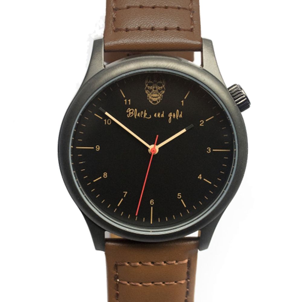 Black & Gold Cruz Del Sur watch