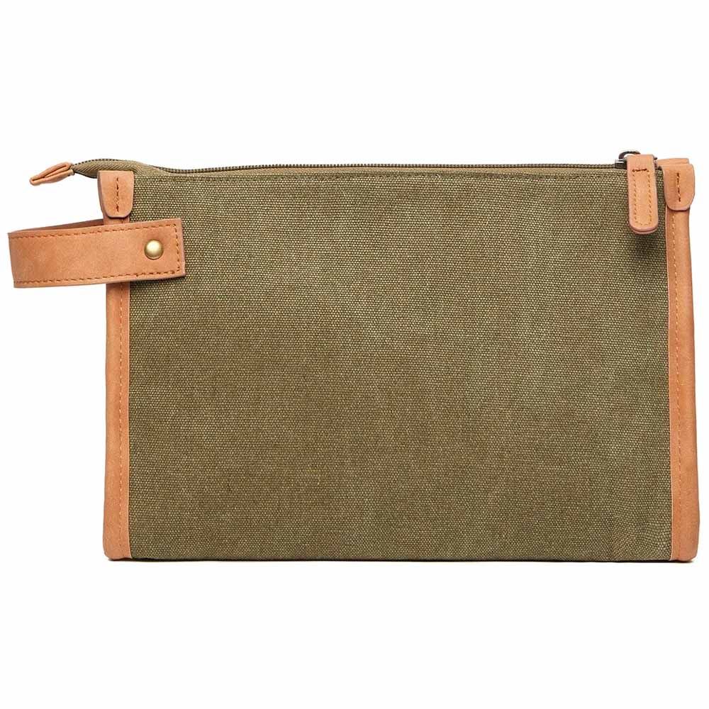 Bosler GRS Recycled Canvas Toiletry Bag - Green