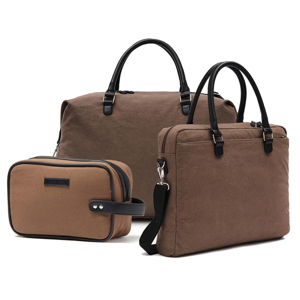 Brendon On The Road Luggage Set Taupe