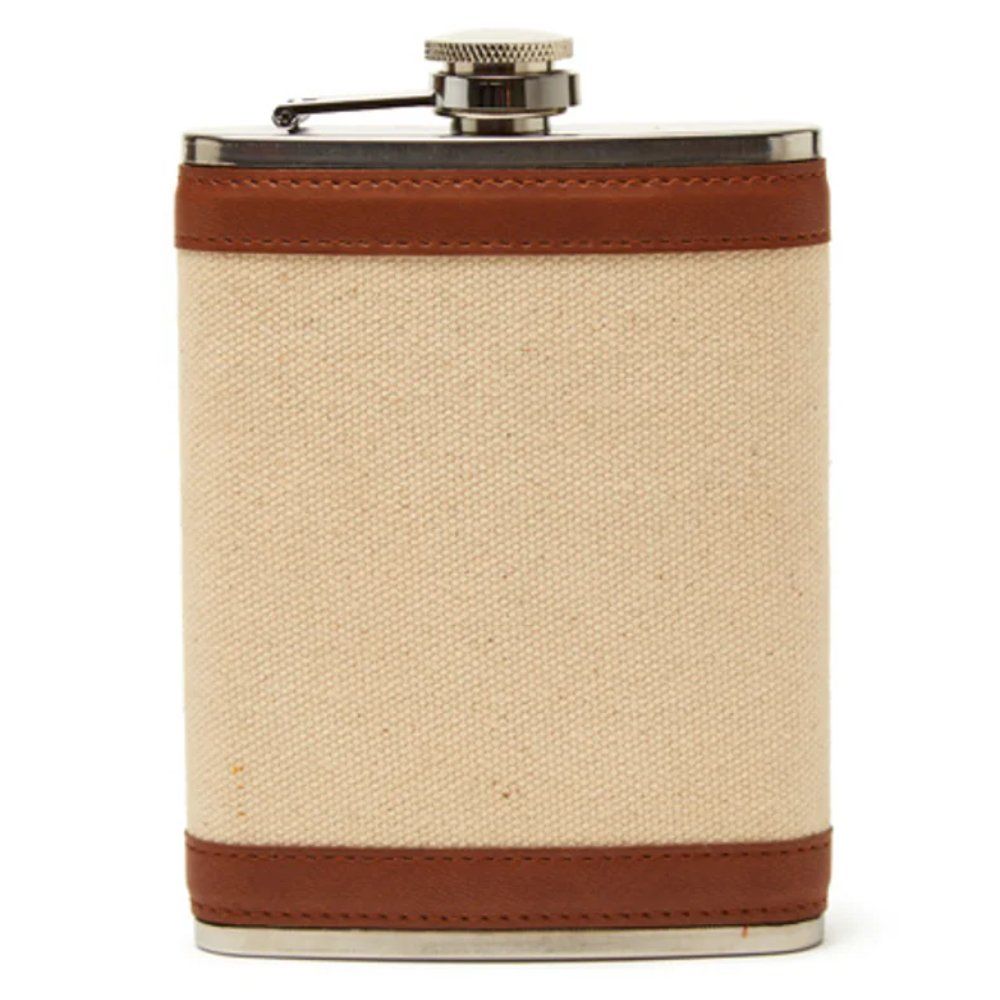 Brouk & Co Original Hip Flask - Cream