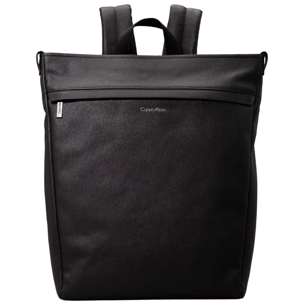 Calvin Klein Roll-Top Backpack - Black