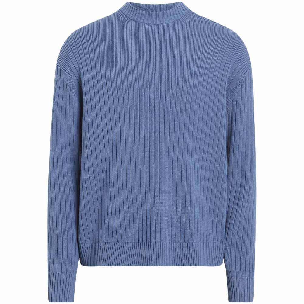 Calvin Klein Ribbed Relaxed Pullover - Blue