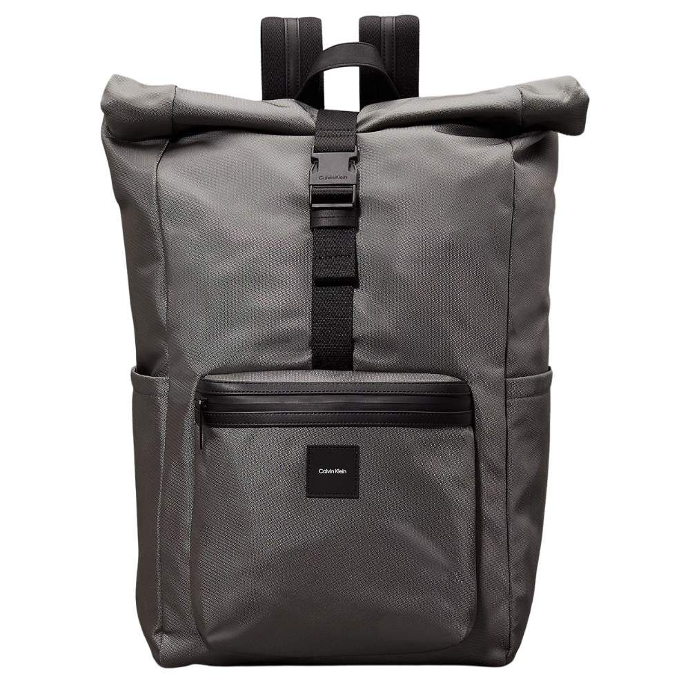 Calvin Klein Rolltop Backpack - Grey/Brown