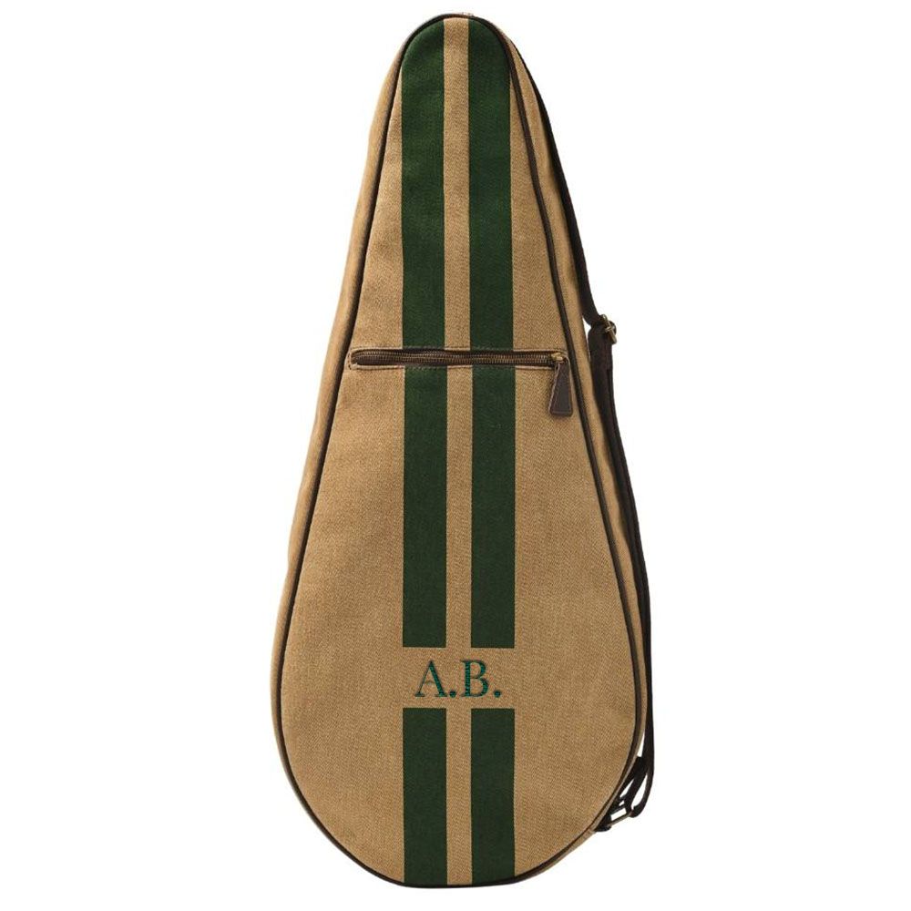 College Tennis Racket Bag - Beige