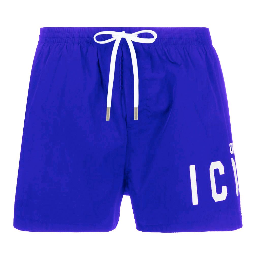Dsquared2 Icon Swim Shorts - Blue & White