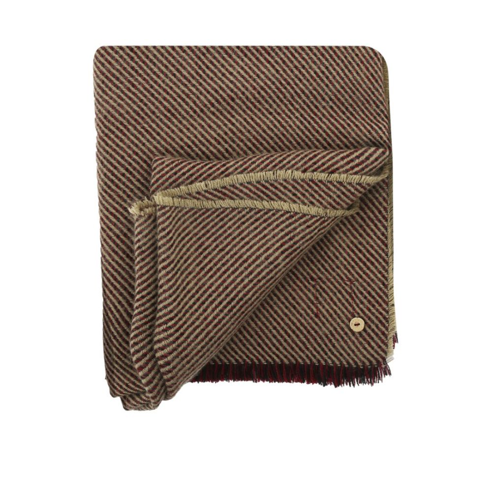 Faguo scarf burgundy and beige